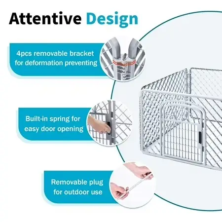 Vibrant Life 4-Panel Pet Playpen,… — Photo 3