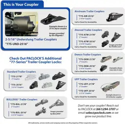 PACLOCK 77-Series Trailer Coupler Lock… — Photo 2