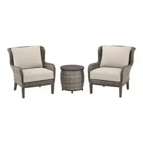 Cooper Lake 3-Piece Wicker Patio… — Photo 2