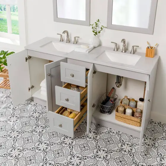 Bannister 61 in. Double-Sink Vanity,… — Photo 3