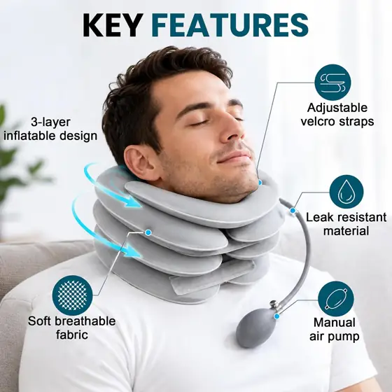Inflatable Neck Stretcher Cervical Traction… — Photo 2