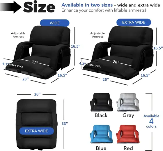 yeyeeyyee Wide Stadium Seats with… — Photo 2