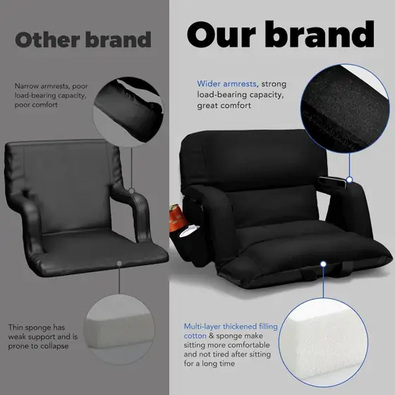 yeyeeyyee Wide Stadium Seats with… — Photo 3
