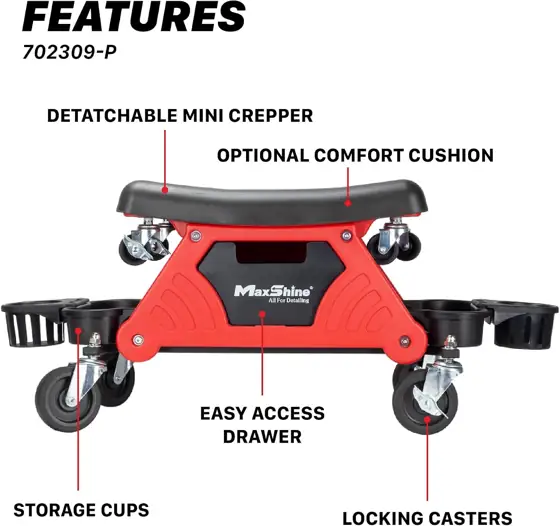 Maxshine 2-in-1 Modular Detailing Creeper… — Photo 2