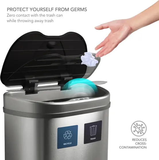 Ninestars DZT-70-R3 Motion Sensor Trash… — Photo 3