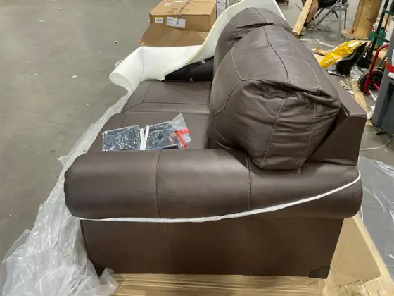 Colleton 67 in. Solid Leather… — Photo 5