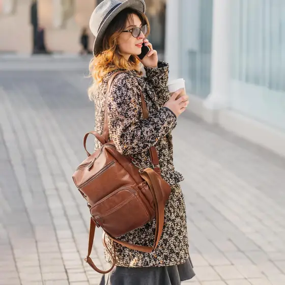 Marvolia PU Leather Backpack Purse… — Photo 3