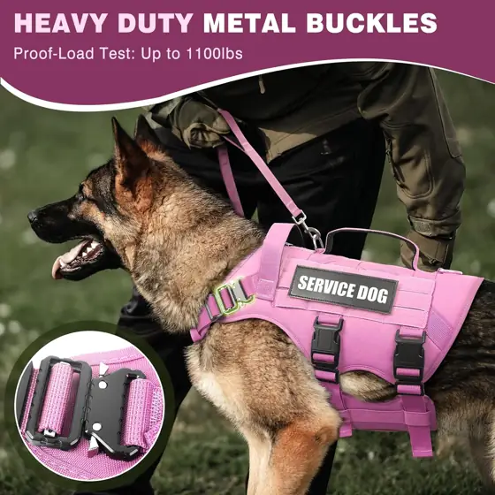 WINSEE Tactical Dog Harness with… — Photo 3