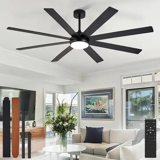 Depuley 66" Ceiling Fan with… — Photo 1