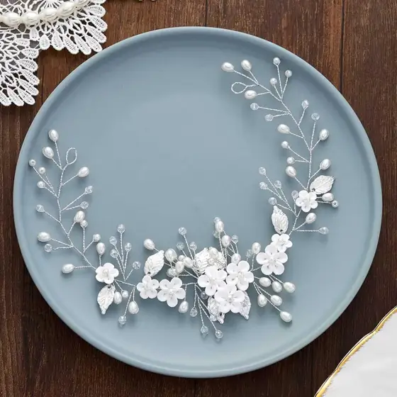 Unicra Flower Hair Vine Pearl… — Photo 2
