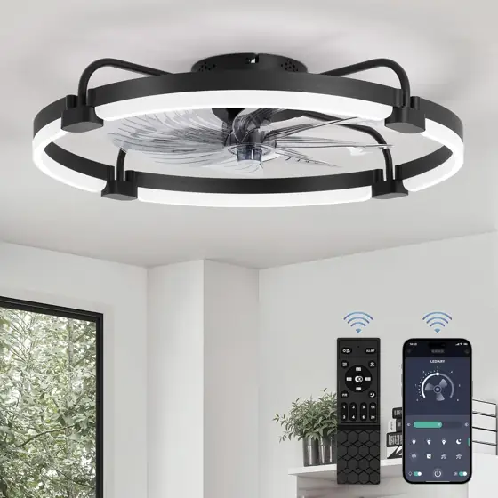 LEDIARY 24" Ceiling Fans with… — Photo 1