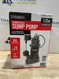 Everbilt 1/2 HP Aluminum Submersible… — Photo 4