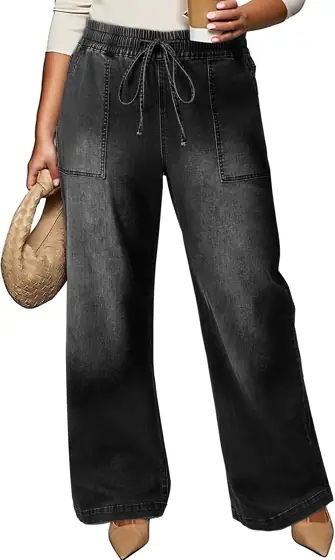 Eytino Plus Size Jeans High-Waisted… — Photo 1