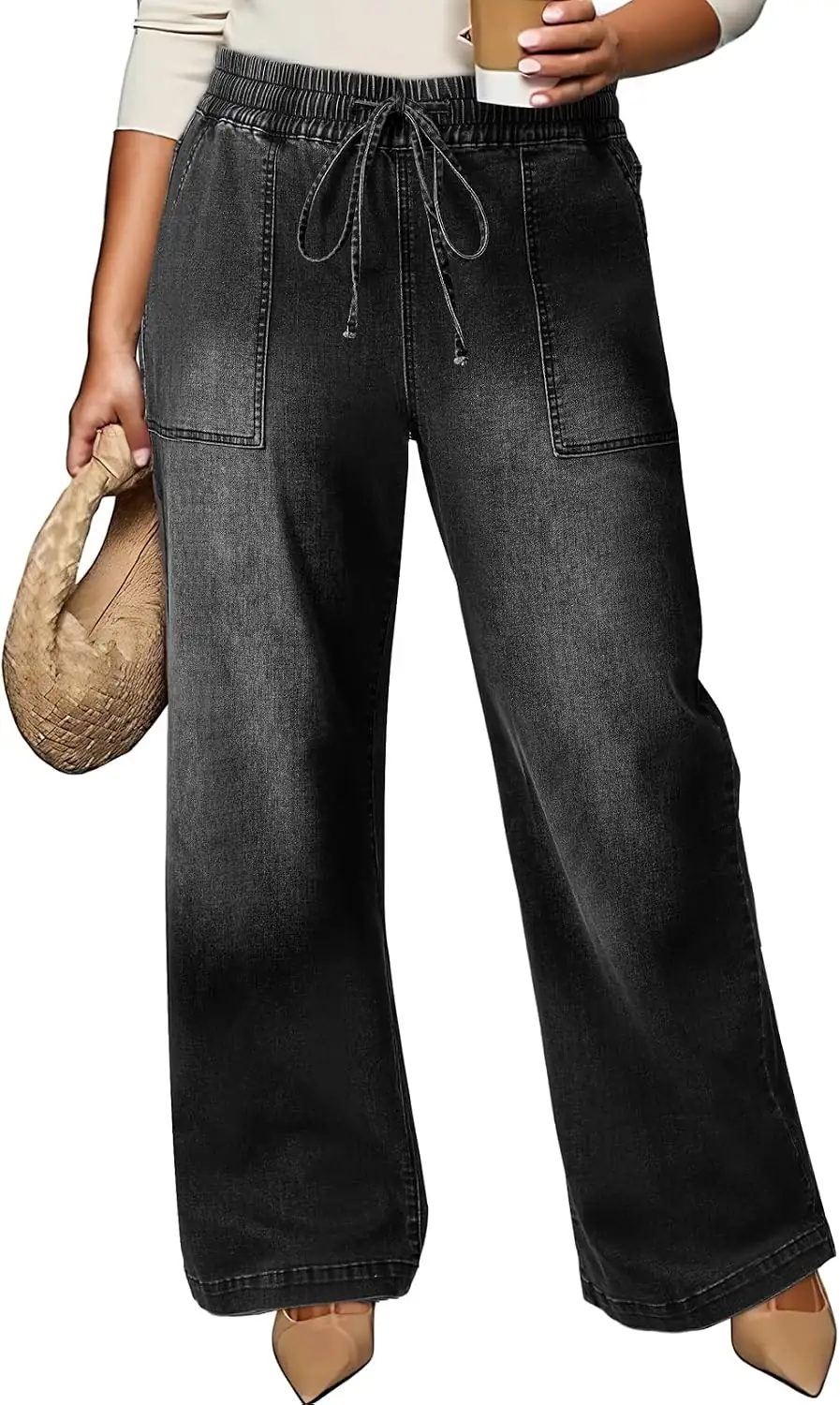 Eytino Plus Size Jeans High-Waisted… — Photo 1