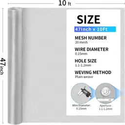304 Stainless Steel Mesh, 47in… — Photo 3