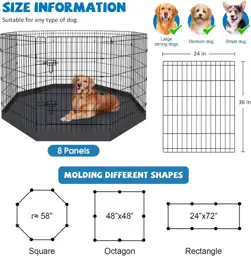 PEEKABOO Dog Playpen 36" H,… — Photo 2