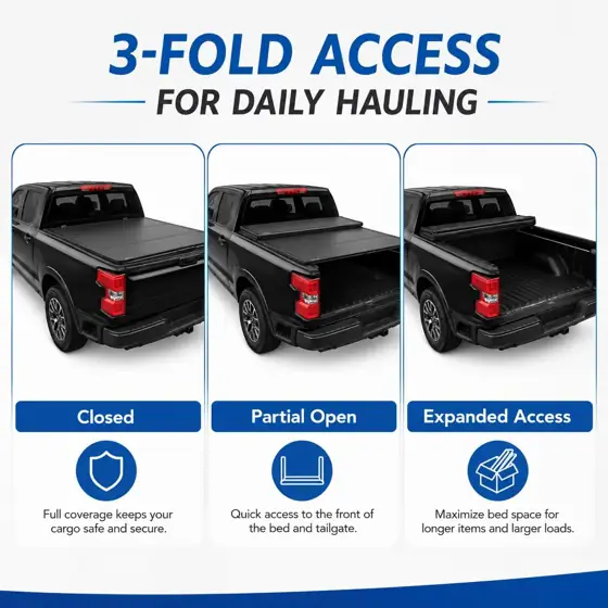Hard Four-Fold Tonneau Cover for… — Photo 2