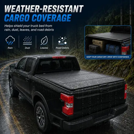 Hard Four-Fold Tonneau Cover for… — Photo 3