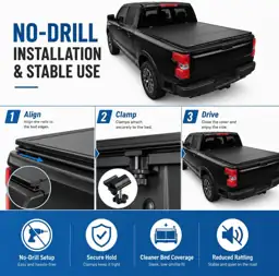 Hard Four-Fold Tonneau Cover for… — Photo 4