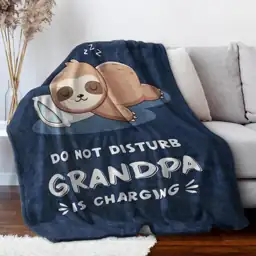 Leebbsin Grandpa Sloth Blanket 60x50,… — Photo 3