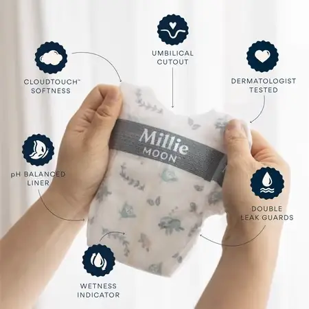 Millie Moon Luxury Diapers, Size… — Photo 2