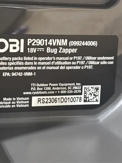 ONE+ 18-Volt Cordless Bug Zapper… — Photo 7