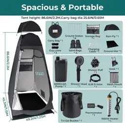 Portable Camping Shower Kit Upgraded… — Photo 2