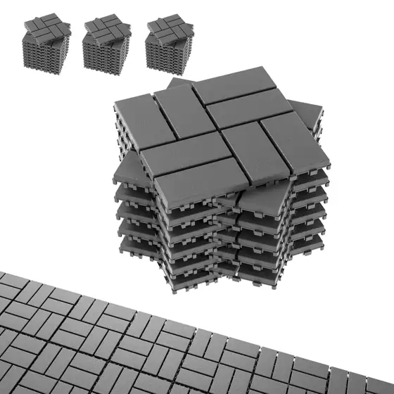EchoDeck Interlocking Deck Tiles, 54-Pack,… — Photo 1