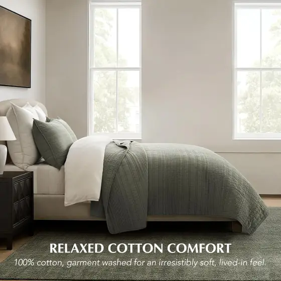 EVERGRACEHOME 100% Cotton Quilt Set… — Photo 2