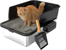 Stainless Steel Litter Box, Large… — Photo 1