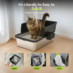 Stainless Steel Litter Box, Large… — Photo 4
