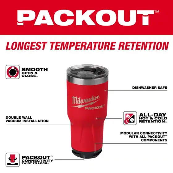 Milwaukee Packout 30 oz Red… — Photo 2