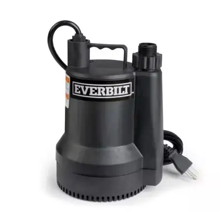 Everbilt 1/6 HP Plastic Submersible… — Photo 1