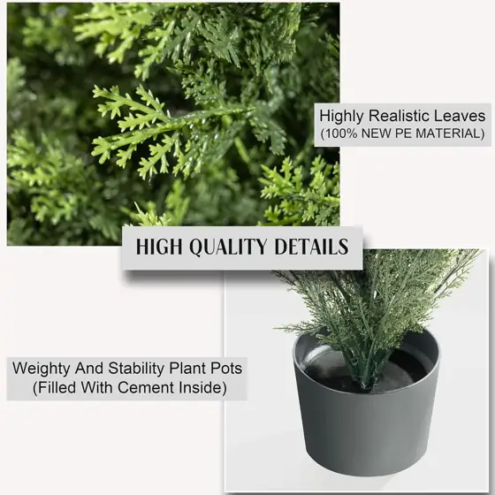 AOKIIE 6FT Artificial Cedar Topiary… — Photo 4