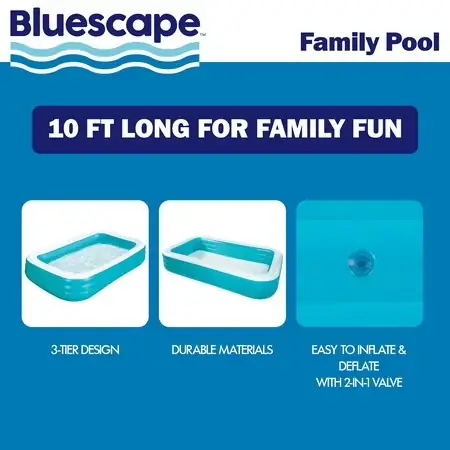 Bluescape 10ft Rectangular Family Inflatable… — Photo 2
