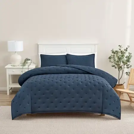 Mainstays Full/Queen Comforter Set, All-Season,… — Photo 1