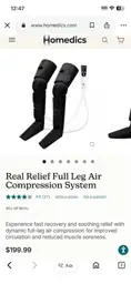 Full leg air compression system — Photo 1