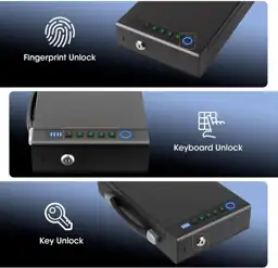 Biometric handgun safe with fingerprint,… — Photo 3