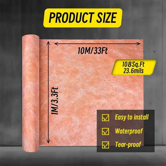 Waterproofing Membrane 3.3x32.8ft, 108 Sq… — Photo 2
