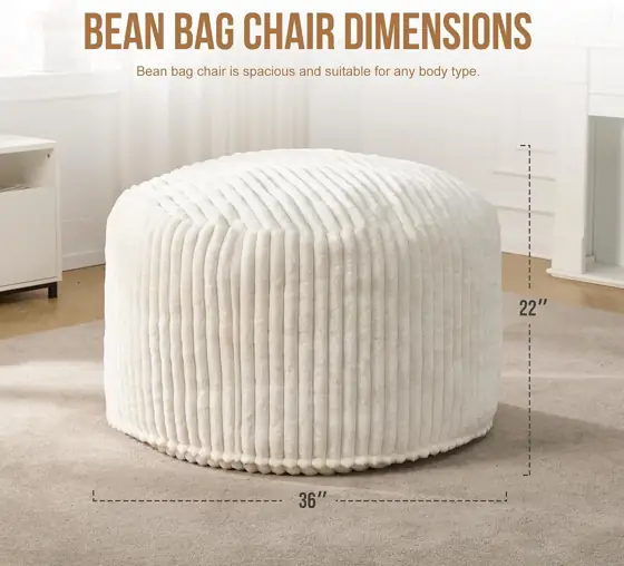 Hobestluk Adult Bean Bag Chair… — Photo 2
