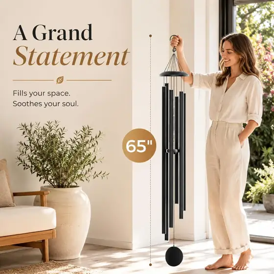 65" Extra Large Wind Chimes… — Photo 3