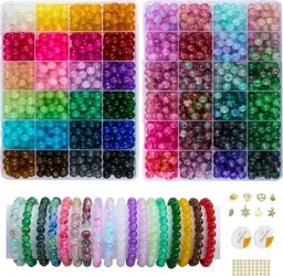 2 Pack Round Glass Beads… — Photo 1