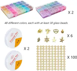 2 Pack Round Glass Beads… — Photo 3