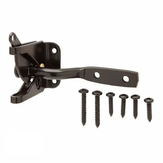 Black Stainless Steel Gate Latch — Photo 1