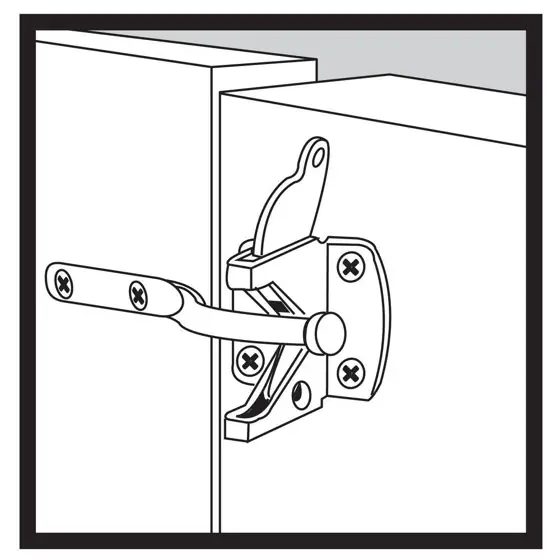 Black Stainless Steel Gate Latch — Photo 3