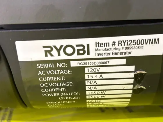 2500-Watt Recoil Start Gas Powered… — Photo 4