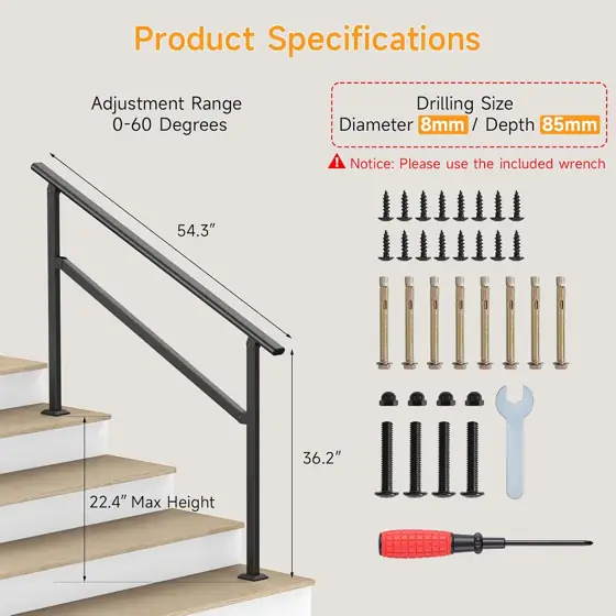 Hand Rails for Outdoor Steps… — Photo 2