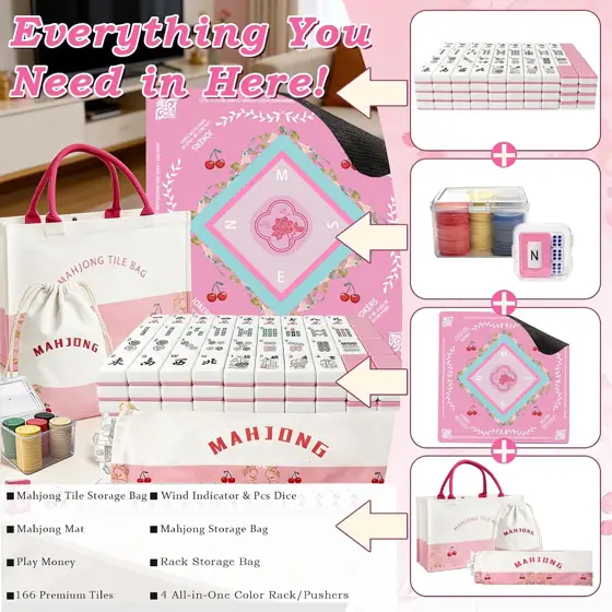 166 American Mahjong Tiles Set… — Photo 2