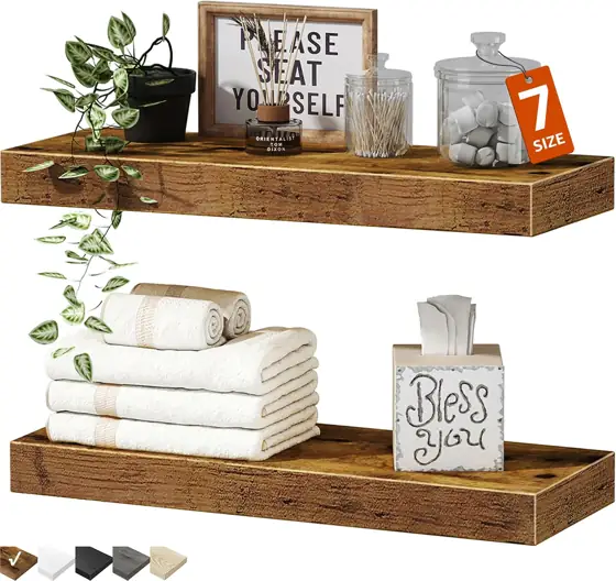 QEEIG Bathroom Floating Shelves for… — Photo 1