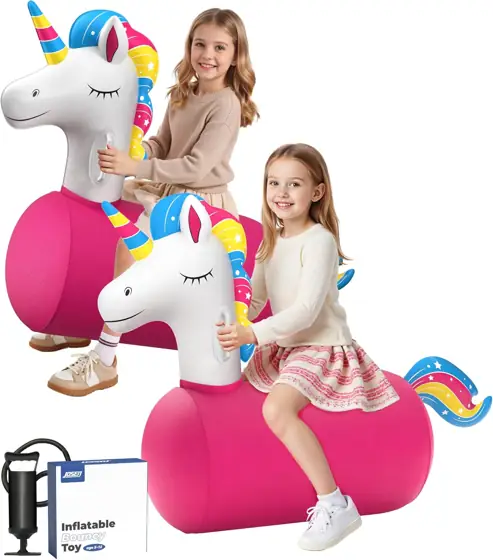 JOSEN Large Inflatable Bouncy Unicorn… — Photo 1
